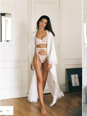 Kat the Label - Madeline Robe in Ivory